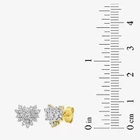 Womens 1 CT. T.W. Natural White Diamond 10K Gold Heart 2-pc. Jewelry Set