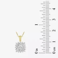 Womens 1 CT. T.W. Natural White Diamond 10K Gold 2-pc. Jewelry Set