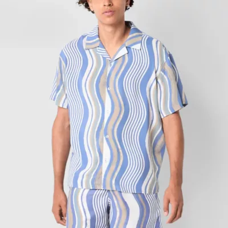 Arizona Mens Short Sleeve Camp Shirt