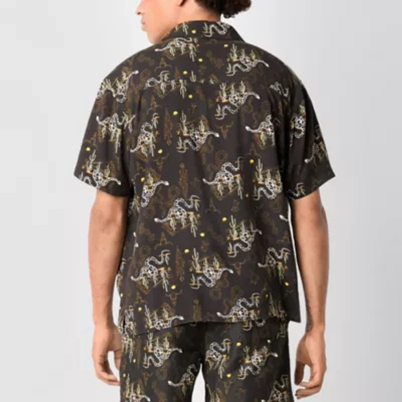 Arizona Mens Short Sleeve Camp Shirt