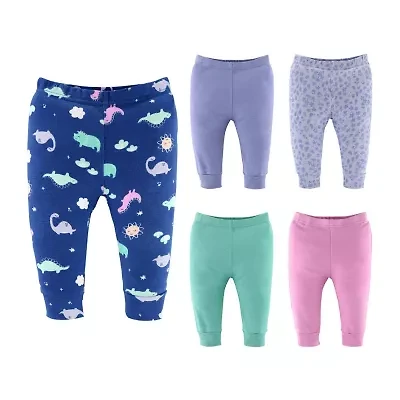 The Peanutshell Baby Girls Easy-on + Easy-off Straight Regular Fit Pull-On Pant
