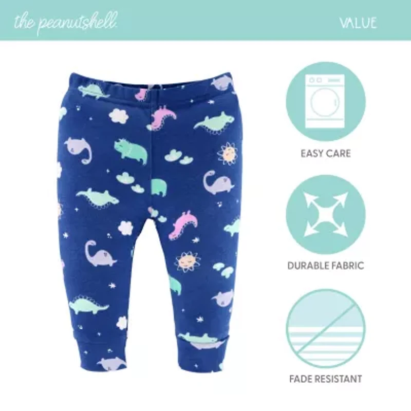The Peanutshell Baby Girls Easy-on + Easy-off Straight Regular Fit Pull-On Pant