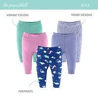 The Peanutshell Baby Girls Easy-on + Easy-off Straight Regular Fit Pull-On Pant