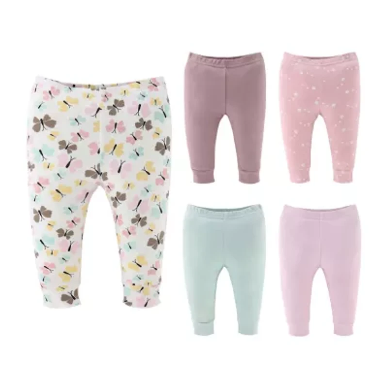 The Peanutshell Baby Girls Easy-on + Easy-off Straight Regular Fit Pull-On Pant