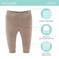 The Peanutshell Baby Unisex Easy-on + Easy-off Straight Regular Fit Pull-On Pant