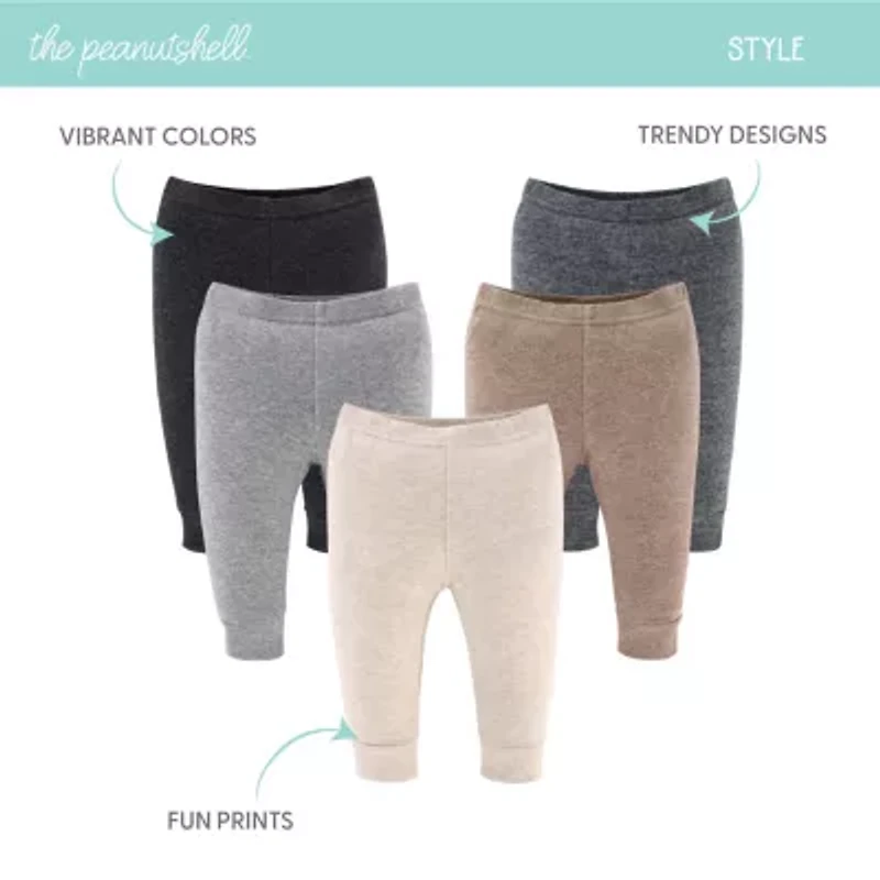 The Peanutshell Baby Unisex Easy-on + Easy-off Straight Regular Fit Pull-On Pant