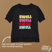Jamey Perry x JCPenney Womens Adaptive "Swell" Short-Sleeve Sweater