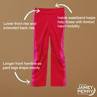 Jamey Perry x JCPenney Womens Adaptive Colorblock Wide-Leg Suit Pant
