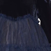 Bonnie Jean Baby Girls Velvet Tutu Long Sleeve Empire Waist Dress