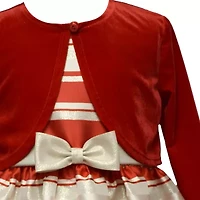 Bonnie Jean Little Girls Striped Dress Set