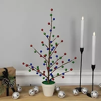 Northlight Glittered Ball Ornament - Unlit 2 Foot Pine Christmas Tree