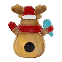 Northlight Led Lighted Innoelin Reindeer - 14.25in Gingerbread House