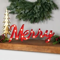 Northlight Lighted "Merry" - 20.5in Marquee Lights