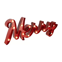 Northlight Lighted "Merry" - 20.5in Marquee Lights