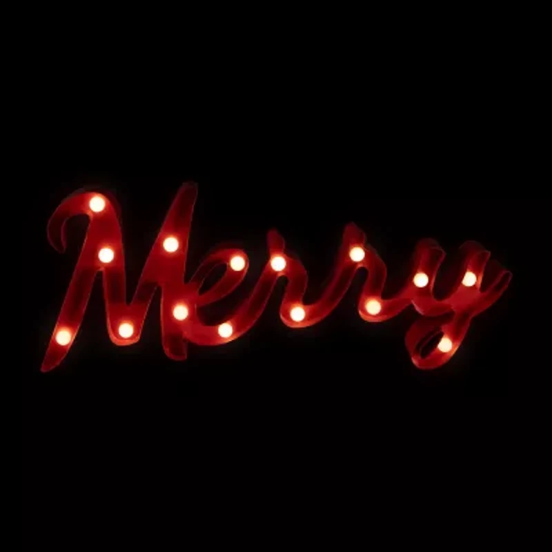 Northlight Lighted "Merry" - 20.5in Marquee Lights