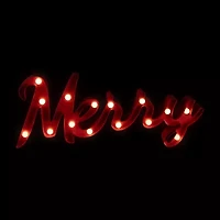 Northlight Lighted "Merry" - 20.5in Marquee Lights