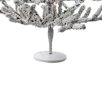Northlight Green Flocked Alpine Coral - Unlit 3 Foot Flocked Pine Christmas Tree
