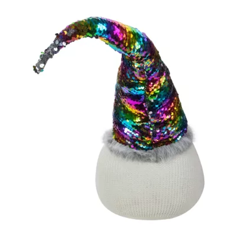 Northlight Rainbow Flip Sequin Hat - 24in Christmas Gnome