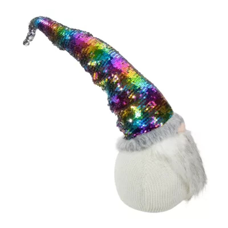 Northlight Rainbow Flip Sequin Hat - 24in Christmas Gnome