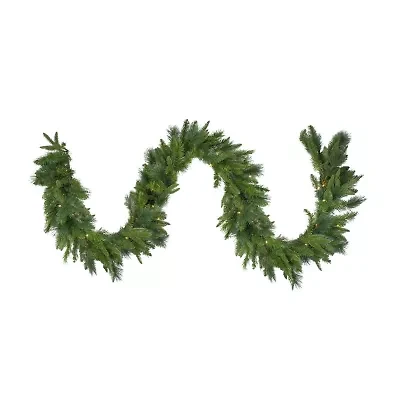 Northlight Real Touch™️ Pre-Lit Mixed Rosemary Pine - 9ft X 14in - Warm White Led Lights Christmas Indoor Garland