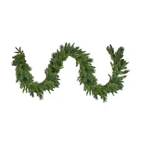 Northlight Real Touch™️ Pre-Lit Mixed Rosemary Pine - 9ft X 14in - Warm White Led Lights Christmas Indoor Garland