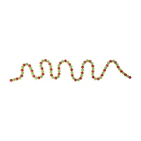 Northlight 6ft Red And Green Glittered Candy Drop Unlit Christmas Indoor Garland