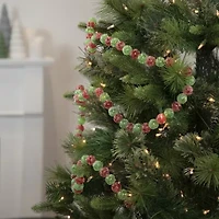 Northlight 6ft Red And Green Glittered Candy Drop Unlit Christmas Indoor Garland