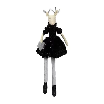 Northlight Sitting Reindeer With Dangling Legs - 18in Christmas Figurine