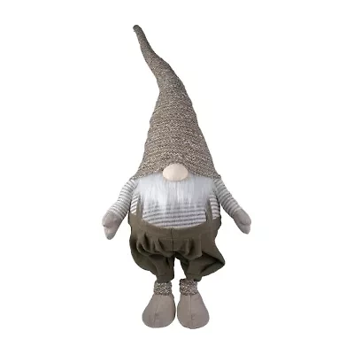 Northlight Tall Standing Swaying - 34in - Brown And White Christmas Gnome