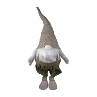 Northlight Tall Standing Swaying - 34in - Brown And White Christmas Gnome