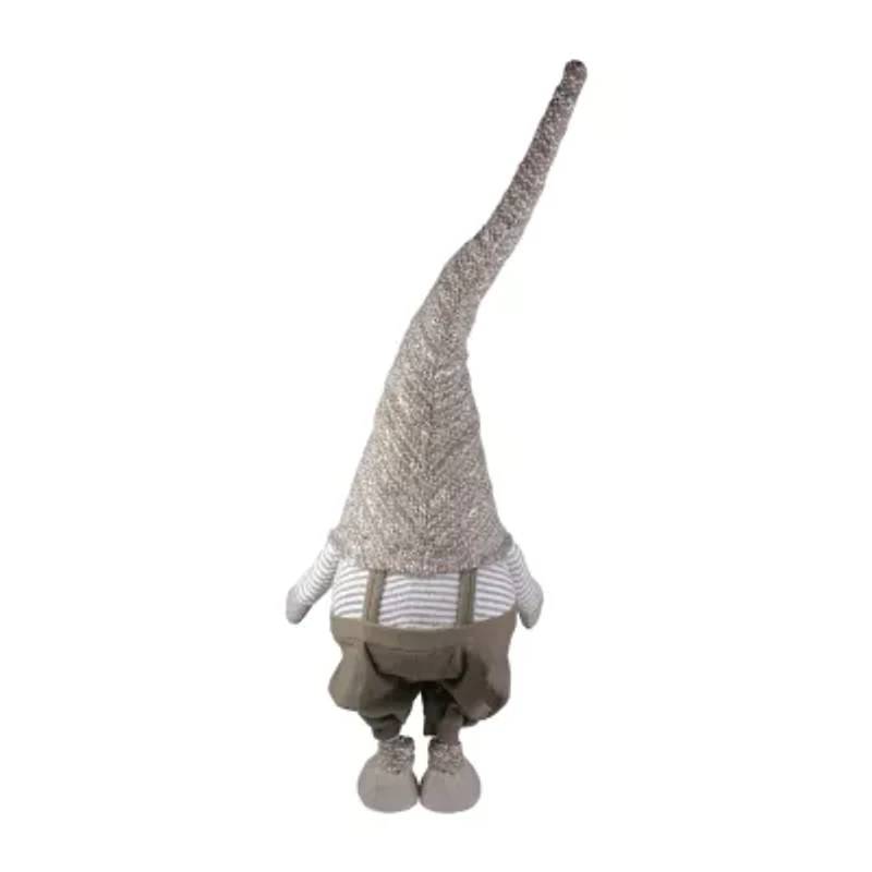 Northlight Tall Standing Swaying - 34in - Brown And White Christmas Gnome