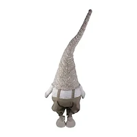 Northlight Tall Standing Swaying - 34in - Brown And White Christmas Gnome