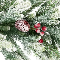 Northlight Real Touch™️ Flocked Snowcap Grove Fir - 7ft X 15in - Unlit Christmas Indoor Garland