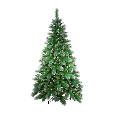 Northlight Two-Tone Spruce Pine Glitter Tip Medium Unlit 6 Foot Pine Christmas Tree