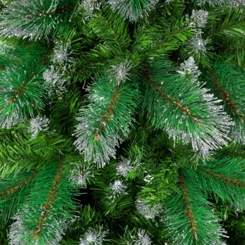 Northlight Two-Tone Spruce Pine Glitter Tip Medium Unlit 6 Foot Pine Christmas Tree