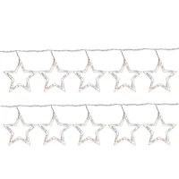 Northlight Clear Twinkling Star - 10ft - White Wire - 10ct Outdoor Icicle Lights