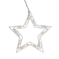 Northlight Clear Twinkling Star - 10ft - White Wire - 10ct Outdoor Icicle Lights