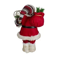 Northlight 18in Standing With Snow Shoes And Fur Boots Christmas Figurine
