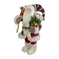 Northlight 18in Standing With Snow Shoes And Fur Boots Christmas Figurine