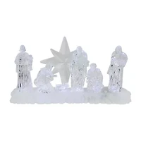Northlight Led Lighted Acrylic - 12.25in Lighted Nativity Set