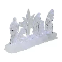 Northlight Led Lighted Acrylic - 12.25in Lighted Nativity Set