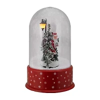 Northlight Lighted Santa With Street Light Snowing Globe - 11.75in Christmas Snow Globe