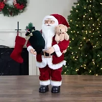 Northlight 2ft Standing With A Plush Bear Christmas Figurine