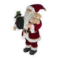 Northlight 2ft Standing With A Plush Bear Christmas Figurine