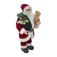 Northlight 2ft Standing With A Plush Bear Christmas Figurine