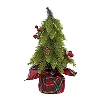Northlight Mini Downswept Pine S With Pine Cones - 9in - Set Of 3 Pine Christmas Tree