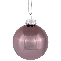 Northlight Shiny And Matte Glass Ball - 2.25in (55mm) - Pink - 24ct Christmas Ornament