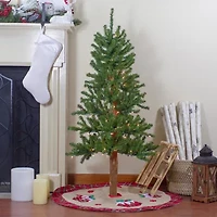 Northlight Pre-Lit Medium Alpine Clear Lights 4 Foot Pine Christmas Tree