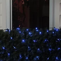 Northlight 4ft X 6ft Blue Led Wide Angle Net Green Wire Net Lights