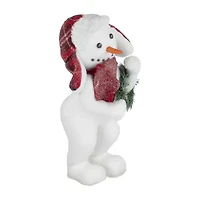 Northlight Frosted Snowman With - 16in Christmas Figurine